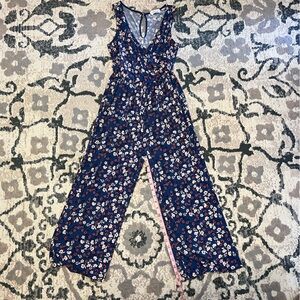 Floral Sleeveless Jumpsuit